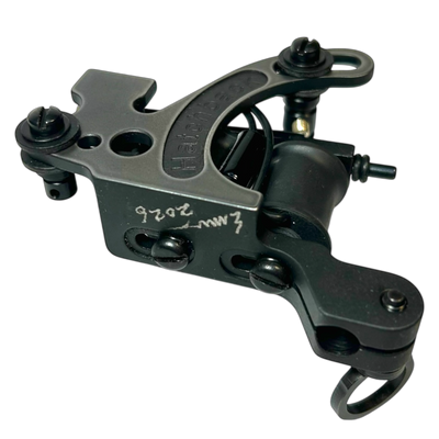 Hatchback Irons Hatchomatic two-tone power liner tattoo machine built for 5–18 round liners