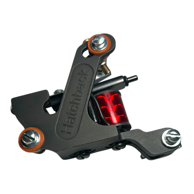 Hatchback Irons Sledge color packer tattoo machine with red coils