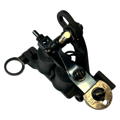Hatchback Irons Hatchomatic two-tone power liner tattoo machine built for 5–18 round liners